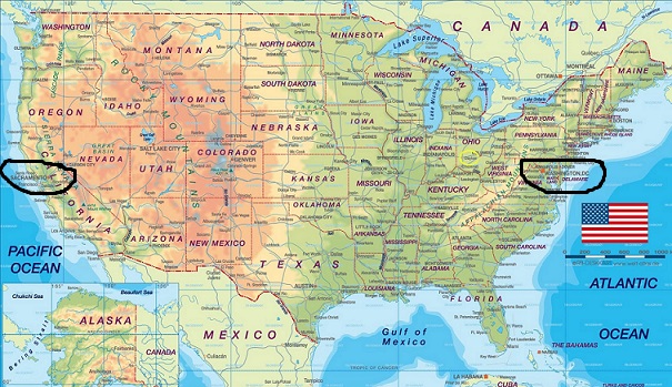 Karta Västkusten Usa | Karta 2020